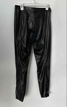 Load image into Gallery viewer, Guess Womens Black Leather Zipper Skinny Leg Ankle Pants Size 12