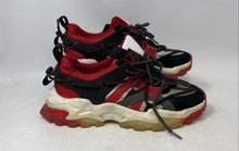 Load image into Gallery viewer, Javi Mens Edge Red Black White Low Top Lace-Up Sneaker Shoes Size 9
