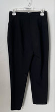 Load image into Gallery viewer, Zara Womens Black Flat Front Straight Leg Pull-On Dress Pants Size Medium