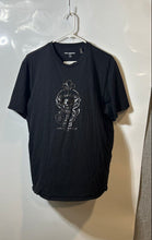 Load image into Gallery viewer, Karl Lagerfeld Mens Black Short Sleeve Crew Neck Armor Graphic T-Shirt Size L
