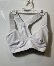 Load image into Gallery viewer, Alo Womens White Padded Adjustable Pullover Racerback Activewear Sports Bra Sz S