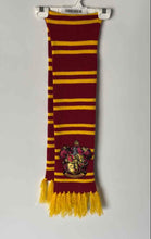 Load image into Gallery viewer, Amscan Mens Red Yellow Striped Gryffindor Harry Potter Rectangle Scarf 6" x 56"