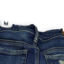 Load image into Gallery viewer, American Eagle Womens Blue Stretch Denim Distressed Cuffed Cut Off Shorts Size 2