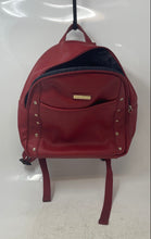 Load image into Gallery viewer, Tommy Hilfiger Womens Red Leather Adjustable Strap Top Handle Backpack