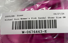 Load image into Gallery viewer, Michael Kors Womens Elena Pink Slip-On Flat Slide Sandals Size 6M