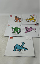 Load image into Gallery viewer, Lot Of 5 Pieces Lego Art Keith Haring Dancing Figures Building Toy Manual Books