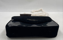 Load image into Gallery viewer, Jimmy Choo Parfums Womens Black Chain Strap Flap Over Crossbody Bag With Tags