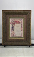 Load image into Gallery viewer, Antique Compagnie Des Messageries Maritimes Dejeuner First-Class Ship Menu Frame