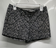 Load image into Gallery viewer, Express Womens Black White Print Belt Loops Back Pockets Chino Shorts Size 2