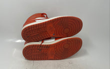 Load image into Gallery viewer, Nike Womens Air Jordan 1 Mid BQ6472-108 White And Orange Sneaker Shoes Size 8.5