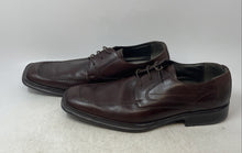 Load image into Gallery viewer, Kenneth Cole Mens Brown Leather Lace-Up Square Toe Derby Dress Shoes Size 13