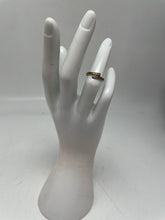 Load image into Gallery viewer, Women's Gold Tone Ring Size 5 With Small White Stones