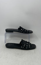 Load image into Gallery viewer, Vince Camuto Womens Neverna Black Leather Studded Slip-On Slide Sandals Size 8M