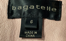 Load image into Gallery viewer, Bagatelle Womens Pink Leather Collarless Long Sleeve Full-Zip Jacket Size 6