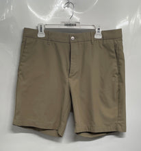 Load image into Gallery viewer, Original Penguin Mens Beige Flat Front Pockets Regular Fit Chino Shorts Size 36