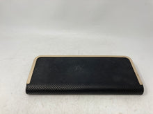 Load image into Gallery viewer, Aldo Womens Black Gold-Tone Trim Faux Leather Inner Pocket Clutch Handbag