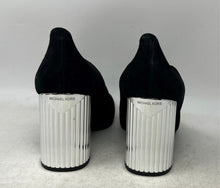 Load image into Gallery viewer, Michael Kors Womens Porter Flex Black Slip-On Block Pump Heels Size 10M