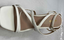 Load image into Gallery viewer, Aldo Womens Beige Open Toe Wedge Heel Platform Espadrille Sandals Size 9