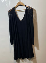 Load image into Gallery viewer, American Eagle Outfitters Womens Black Long Sleeve V-Neck Mini Dress Size M