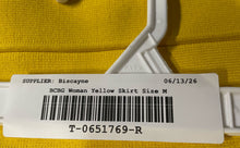 Load image into Gallery viewer, BCBGMAXAZRIA Womens Yellow Striped Flat Front Straight & Pencil Skirt Size M