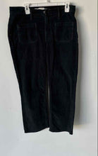 Load image into Gallery viewer, J. Crew Womens Blue Corduroy Flat Front Pockets Straight Leg Cropped Pants Sz 30