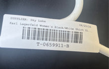 Load image into Gallery viewer, Karl Lagerfeld Womens Black White Graphic Print Short Sleeve T-Shirt Size Large