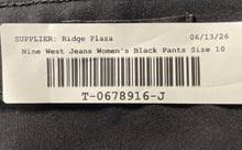 Load image into Gallery viewer, Nine West Womens Black Denim 5 Pocket Design Straight Jeans Size 10 With Tag