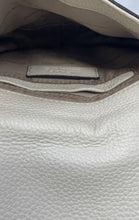 Load image into Gallery viewer, Michael Kors Womens White Leather Inner Pocket Medium Crossbody Handbag