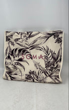 Load image into Gallery viewer, Soma Womens White Floral Print Double Handle Shoulder Tote Bag