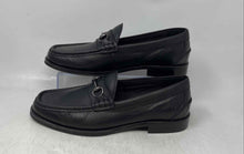 Load image into Gallery viewer, Aldo Mens Wildwoodd Black Leather Horsebit Moc Toe Slip-On Loafer Shoes Size 10