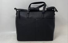 Load image into Gallery viewer, T Tahari Womens Black Inner Pocket Crossbody Strap Satchel Bag With Tags