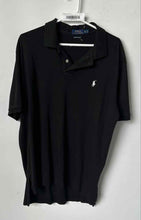 Load image into Gallery viewer, Polo Ralph Lauren Mens Black Cotton Short Sleeve Collared Polo Shirt Size XL