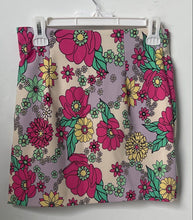Load image into Gallery viewer, Zara Womens Multicolor Floral Crossover Front Side-Zip Mini Skirt Size Small
