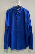 Load image into Gallery viewer, Alex Vando Mens Blue Long Sleeve Collared Regular Fit Button-Up Shirt Size XL