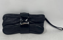Load image into Gallery viewer, Emporio Armani Womens Black Leather Zipper Wristlet Strap Clutch Handbag