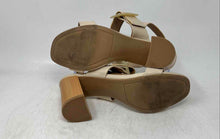 Load image into Gallery viewer, LC Lauren Conrad Womens Brown Adjustable Strap Block Heel Slingback Sandals 9.5M