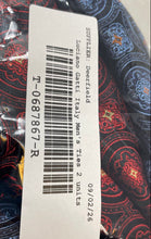 Load image into Gallery viewer, Luciano Gatti Mens Blue Red Printed Adjustable Pointed Ties 2 Pieces Units