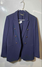 Load image into Gallery viewer, Tahari Womens Blue Notch Lapel Double Breasted Six-Button Blazer Size 12