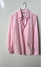 Load image into Gallery viewer, Express Mens Pink 1MX Long Sleeve Collared Dress Shirt Size M 15-15.5