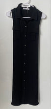 Load image into Gallery viewer, BCBGeneration Womens Black Sleeveless Collared Shirt Dress Size Small