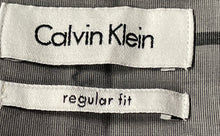 Load image into Gallery viewer, Calvin Klein Mens Gray Cotton Long Sleeve Regular Fit Dress Shirt Size 16.5