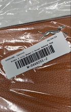 Load image into Gallery viewer, Bimba & Lola Womens Brown Leather Rectangular Zipper Cosmetic Makeup Bag