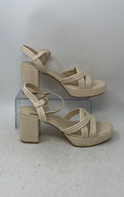 Load image into Gallery viewer, Calvin Klein Womens Lailly Beige Open Toe Block Ankle Strap Heels Size 9M