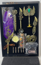 Load image into Gallery viewer, NC Retro Punk Gear Feather Dip Pen Calligraphy And Wax Seal Set In Gift Box