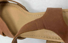 Load image into Gallery viewer, Lucky Brand Womens Haidlee Brown Leather Block Ankle Strap Heels Size 9M