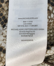 Load image into Gallery viewer, Michael Kors Womens Black Brown Printed Full-Zip Jacket Size Medium