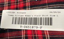 Load image into Gallery viewer, Tommy Hilfiger Womens Multicolor Plaid Long Sleeve Cotton Button-Up Shirt Size L