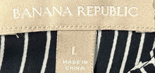 Load image into Gallery viewer, Banana Republic Womens Black Printed Button-Front Blouse Top Size Large