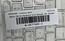 Load image into Gallery viewer, Apple A1243 Silver White USB Wired Slim Keyboard With Mouse No Tested
