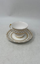 Load image into Gallery viewer, Set Of 2 Pcs Crownford White Fine Bone China Floral Round Tea Cup & Saucer Set